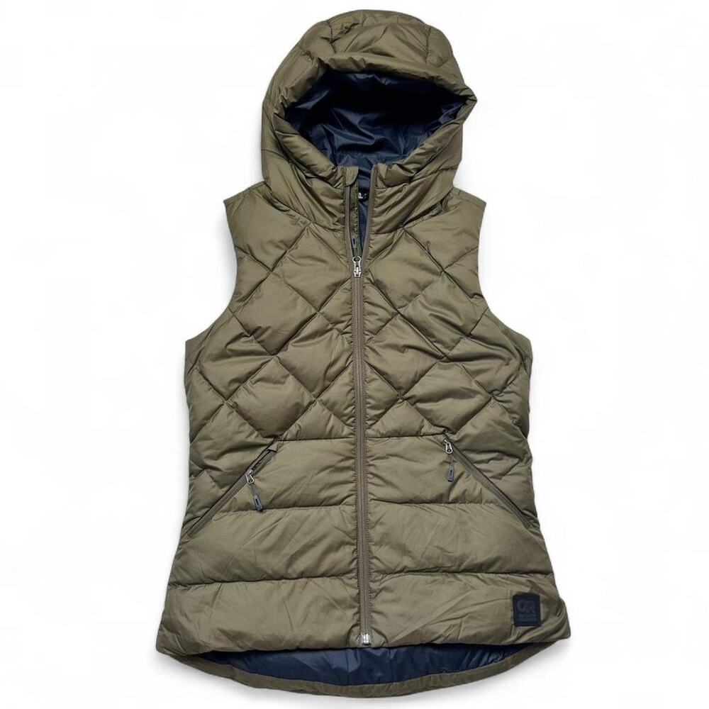 Outdoor Research Coldfront Goose Down Quilt Puffer Vest Womens Small